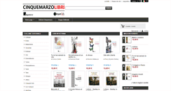 Desktop Screenshot of cinquemarzolibri.net