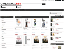 Tablet Screenshot of cinquemarzolibri.net